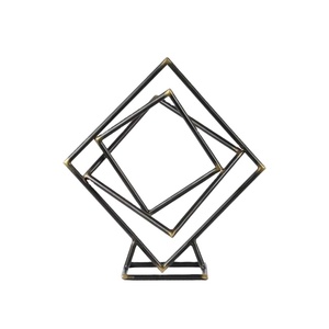 Square Eco-Friendly Art Deco Metal Home Decor with Powder Coating - Product Image 1