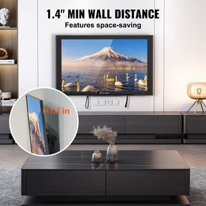 Supporto TV Universale a Basso Profilo Inclinabile per TV da 37-70 Pollici, VESA Max 600x400mm, Compatibile con la Maggior Parte dei TV, Supporti e Carrelli TV - Product Image 4