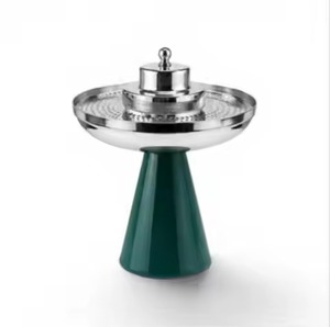Stainless Steel Metal Religious Oud Sandalwood <b>Incense</b> Burner Mabkhara Vibrant Pink <b>Cone</b> Stand Eco-Friendly Durable <b>Incense</b> - Product Image 4