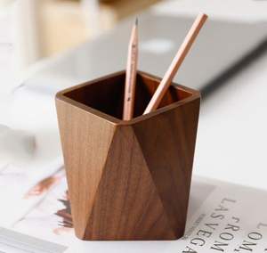 Estuche de Madera para Lápices, Caja de Almacenamiento de Papelería de Escritorio - Product Image 2