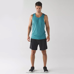 Custom Men's High Quality Thermal Fitness Shorts Tank <b>Top</b> Summer Slim Fit Casual Short Neck Custom Logo Label Outerwear Sets - Product Image 4
