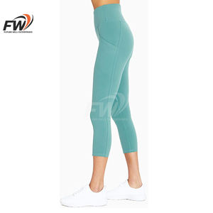 Pantalones de Yoga de Alta Calidad para Mujer, Leggings Transpirables, Deportivos, de Algodón y Bambú, Elásticos, para Gimnasio y Entrenamiento - Product Image 6