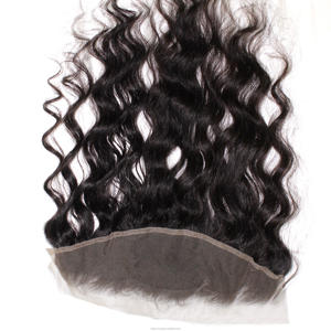 Encaje frontal transparente de alta calidad 13x4 de 12 a 20 pulgadas, cabello humano de Vietnam con ondas profundas y naturales, atado a mano. - Product Image 1