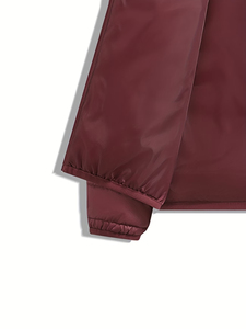 Veste d'hiver à capuche pour homme, couleur unie, coupe-vent, fermeture éclair, style décontracté, rembourrage en fibre de polyester - Product Image 4
