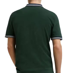 Wholesale Mens <b>Polo</b> Shirts Wholesale New Design Custom Embroidered Logo Printed Top Selling Half <b>Zip</b> <b>Up</b> <b>Polo</b> Shirts for Men - Product Image 2