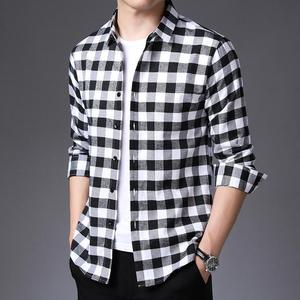Chemise habillée classique en coton pour homme, manches longues, coupe ajustée, chemise de bureau, douce et confortable pour un usage quotidien - Product Image 3