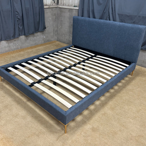 Cama Moderna Tapizada con Base de Plataforma Tamaño <span class=keywords><strong>Queen</strong></span>, Cabecera Acolchada y Fácil Montaje - Product Image 5