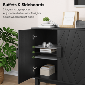 Credenza in Stile Medievale Moderno, Mobile Buffet Multifunzionale Decorativo con Caratteristiche Adatte per lo Stoccaggio - Product Image 5