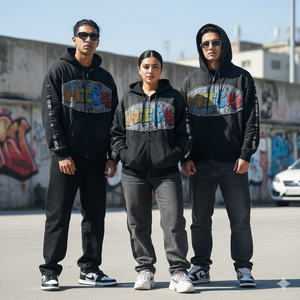 Ropa para Hombre, Sudadera con Capucha y Cremallera, Personalizada con Logotipo, Impresión en Serigrafía, Alta Calidad, Estilo Urbano, Precios Razonables, Superventas, Lavado Ácido - Product Image 6