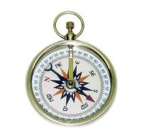 Boussole solaire vintage en laiton |   Instrument de navigation de poche pour enfants |   Boussole de voyage nautique antique |   Randonnée Camping
