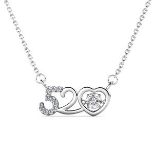 Ciondolo Sweety 520 Daisini Impreziosito da Cristalli Swarovski Regalo Romantico Ti Amo Collana con Ciondolo Placcato Oro per Donna - Product Image 4