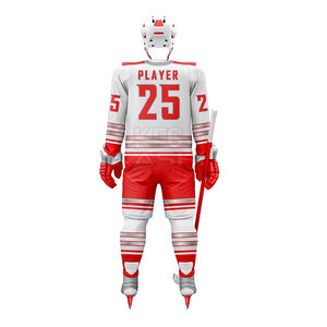Ensemble de maillots de hockey sur glace pour hommes sur mesure de qualité supérieure, respirant, à séchage rapide, en matériau léger, conçu pour les sports d'équipe, OEM - Product Image 3