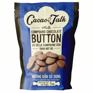 Chocolate Compuesto HALAL de Primera Calidad, Chocolate con Leche en Botones, Cacao 1KG, Precio al por Mayor, Ingrediente para Repostería, Uso en Galletas, OEM/ODM - Product Image 1