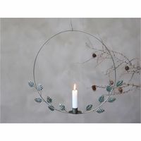 Ensemble de porte-bougies modernes en métal argenté, hauts et fins, pour bougies coniques, centre de table décoratif minimaliste