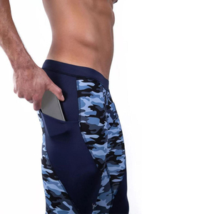 High Quality Customized Sports Fitness Leggings <b>Men's</b> <b>Compression</b> <b>Tights</b> Elastic Waist Custom Colors Sublimated Workout Sale - Product Image 3