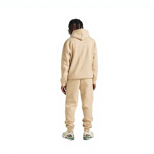 Chándal con Capucha para Hombre, 100% Algodón, Color Sólido, Corte Regular, Sudadera Casual a Prueba de Viento, Ropa de Invierno de Longitud Completa, Diseño 2 en 1 - Product Image 3