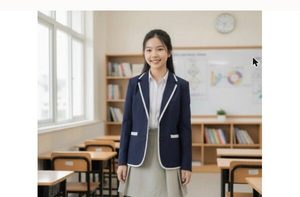 เสื้อแจ็คเก็ตเบลเซอร์แบบนักเรียนหญิงสไตล์เกาหลี - Product Image 2
