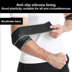 OEM High Quality Neoprene Elbow <b>Wraps</b> Straps for Weightlifting Custom Logo Gym Lifting Equipment Heavy Duty Cotton Material - Product Image 4