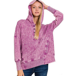 Sudaderas de Invierno con Diseño Único y Lavado Ácido para Mujer, Fabricante Personalizado, Transpirables, Nuevo Estilo, 100% Algodón, Personalizables - Product Image 4