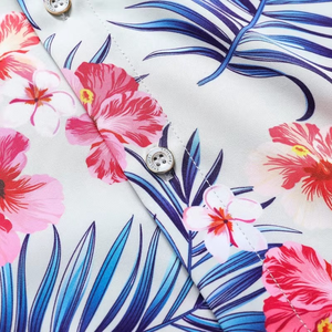 Chemise hawaïenne florale pour homme, été, plage, vacances tropicales, manches courtes, chemise de créateur pour homme - Product Image 4