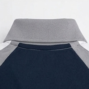 Polo homme de haute qualité en coton polyester, style streetwear, à blocs de couleur et manches raglan - Product Image 4