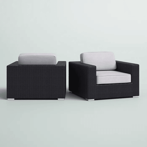 Chaise de patio entièrement assemblée avec coussins confortables, pièce essentielle pour l'ameublement extérieur - Product Image 4