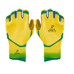Guantes de Bateo de Béisbol de Alta Calidad, Diseño Personalizado de Cuero, Cierre de Velcro, Uso Profesional, Unisex - Product Image 1