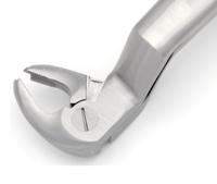 Pince d'extraction Routurier à mâchoire angulaire gauche, instrument d'exodontie dentaire en acier inoxydable chirurgical