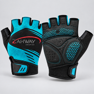 Best Cycling Gloves <b>Half</b> Finger Design Breathable Mesh Fabric Padded Palm Anti <b>Slip</b> Grip Comfortable Fit For Road Cycling - Product Image 6