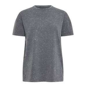 Camiseta de Manga Corta con Cuello Redondo Extra Grande para Mujer, 100% Algodón, Color Sólido, Corte Holgado, Estilo Jersey Lavado, para Todas las Temporadas, Ropa Casual - Product Image 6