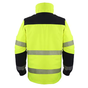 Cheap Price Class 3 Winter <b>Jacket</b> <b>Construction</b> Reflective Workwear Polyester Material Polar Fleece Cold Weather <b>Jacket</b> BY HI - Product Image 2
