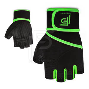 Guantes de Gimnasio sin Dedos con Agarre Extra, Guantes de Fitness para Levantamiento de Pesas con Protección Mejorada en la Palma y Soporte para Muñecas para Deportes - Product Image 1