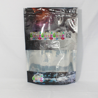 Sac indépendant grand format imprimé sur mesure avec fermeture éclair et fenêtre transparente, sac de 1 livre (1LB)