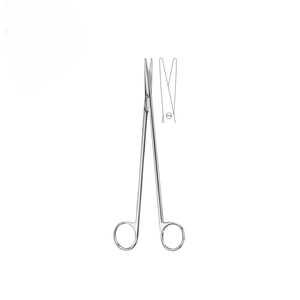 Tijeras rectas Nelson Metzenbaum, afiladas y de punta roma, para disección, instrumento quirúrgico manual reutilizable para cirugía general, con certificación CE - Product Image 1