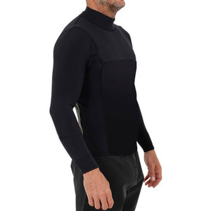 <b>Men</b> Polyester UPF50+ Rash Guard Sleeveless Turtleneck <b>Compression</b> <b>Shirt</b> 120g Black - Product Image 3