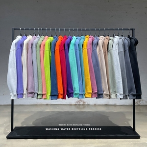 Fabricantes de Terry francés Liso en blanco Peso pesado Tallas grandes Sudaderas con capucha personalizadas de gran tamaño Streetwear Unisex Hombres Sudaderas - Product Image 2