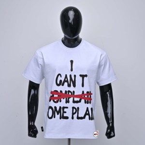 Camiseta de Algodón Blanca para Hombre, Cuello Redondo, Manga Corta, Diseño Casual Estampado, Transpirable, de Secado Rápido, Venta al Por Mayor - Product Image 1