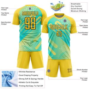 Custom Factory Soccer Jersey Sublimated <b>Football</b> <b>Shirt</b> Suit Soccer Uniforms 100% Polyester Soccer Uniforms Sets - Product Image 3