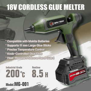 18V Cordless <b>Hot</b>-<b>Melt</b> <b>Glue</b> <b>Gun</b> with Versatile & Efficient Lithium Battery Adjustable Temperature Power Source - Product Image 2