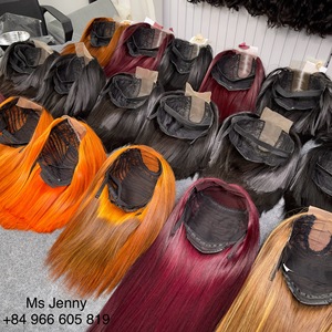 Factory price Dyed Bone Straight <b>Human</b> <b>Wig</b> Hair Extensions Raw Hair <b>Wig</b> No tangle No shedding Super silky smoothy - Product Image 3