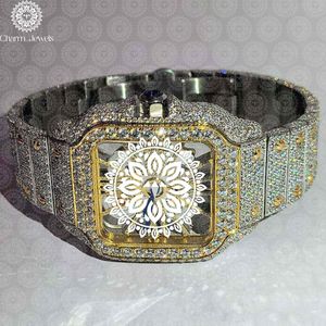 Reloj de Lujo para Hombre Charm Jewels, Acero Inoxidable, Bisel con Diamantes, Esfera Mandala, Caja de 34 mm, Movimiento Mecánico, Resistente al Agua 10 Bar - Product Image 5