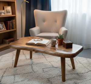 โต๊ะกาแฟไม้ตกแต่งสไตล์วินเทจคุณภาพพรีเมียม สำหรับห้องนั่งเล่นหรูหรา สร้างบรรยากาศเฟอร์นิเจอร์ที่ดูมีระดับ - Product Image 6