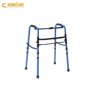 Oem màu xanh gấp rollator Walker có thể gập lại Ráp Di động khung cho người khuyết tật - Product Image 4