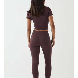 Leggings de Yoga OEM de Cintura Alta con Efecto Levanta Glúteos, Pantalones Deportivos Ajustados de Alta Resistencia y Absorción de Impactos, Conjunto de Yoga, Prenda Inferior Ajustada para Ocio - Product Image 2