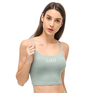 Top Deportivo Corto para Mujer, de Secado Rápido y Transpirable, con Tirantes Personalizados, Logotipo Personalizado, Elástico, a Cuadros - Product Image 1