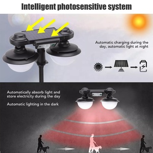 Solar Wand leuchte 120 LED Fernbedienung Motion Sensing Wasserdicht im Freien - Product Image 3