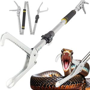 Collapsible Snake Handling Tongs Professional Reptile Catcher Stick Rattlesnake Grabber <b>Tool</b> <b>Safe</b> Durable Steel Construction - Product Image 1