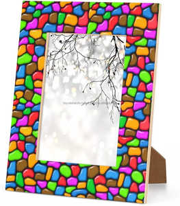 Cadre Photo en Bois Résine Travail Nouveau Design Moderne Cadre Photo Table Top Mur Accrocher - Product Image 5