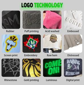 T-shirt Homme Oversize en Coton Épais à Séchage Rapide avec Motif Marteau Imprimé et Brodé – 100% Coton Sportswear - Product Image 6