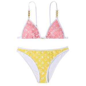 Conjunto de Bikini de 2 Piezas Personalizado al por Mayor, Fabricante OEM, Traje de Baño para Mujer, Anti-UV, Spandex/Nylon - Product Image 5